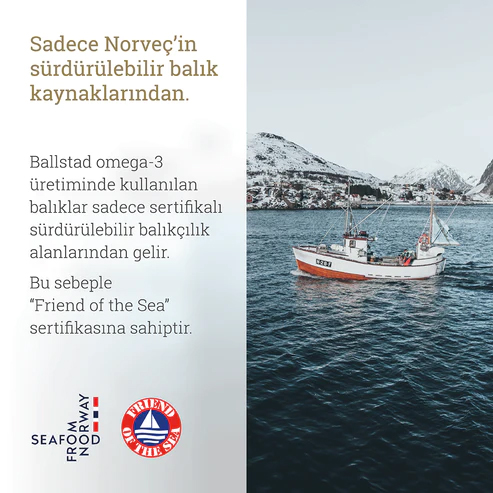 Ballstad Omega-3 Balık Yağı ( 3’lü Paket ) Saklama Kutulu - Görsel 8
