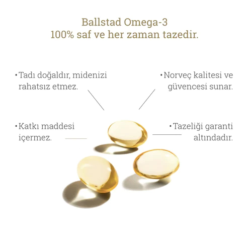 Ballstad Omega-3 Balık Yağı ( 3’lü Paket ) Saklama Kutulu - Görsel 10