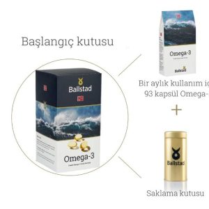 Ballstad Omega-3 (Saklama Kutulu) Balık Yağı Aylık 93 Adet
