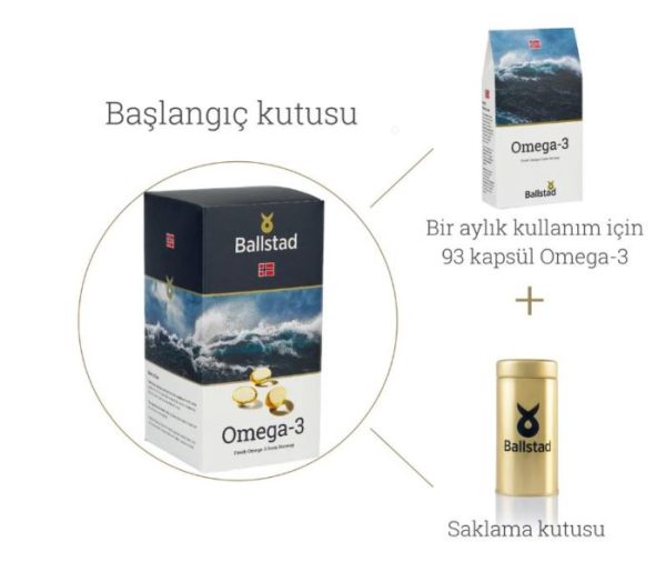 Ballstad Omega-3 Balık Yağı ( 3’lü Paket ) Saklama Kutulu - Görsel 2